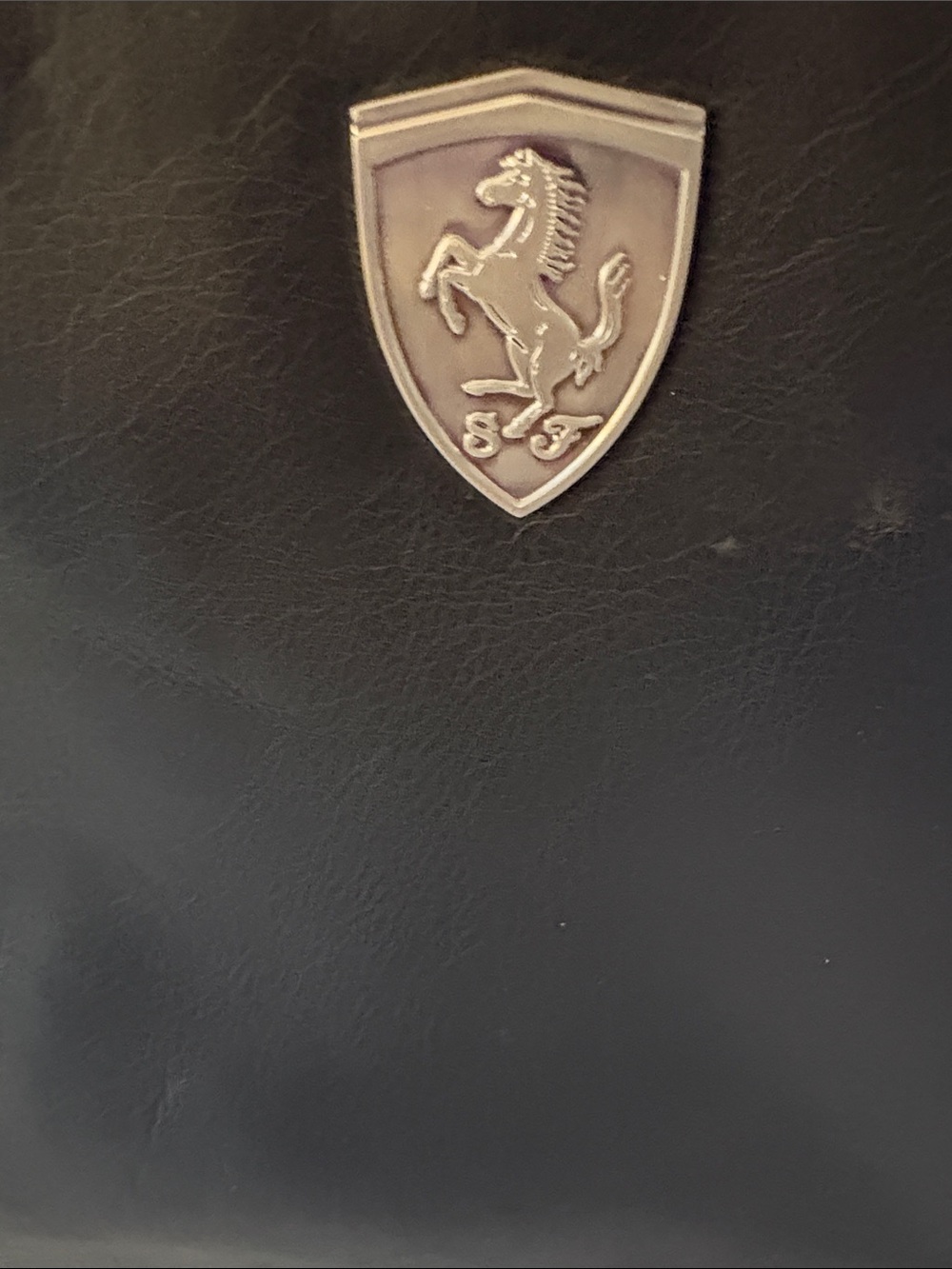 Ferrari Black Messenger Bag with Red Zip - Picture 5 of 8